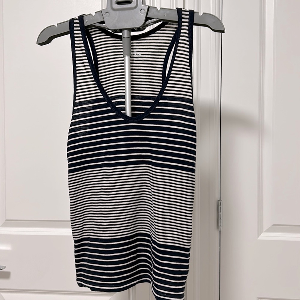 J. Crew Striped Racerback Tank Top
